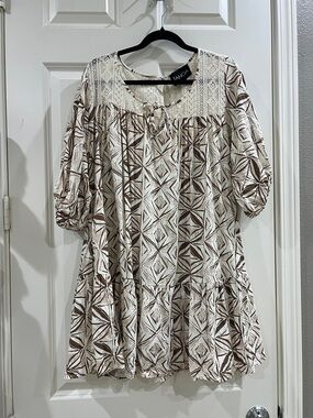 Tanoa midi dress 3/4 sleeve size 1X